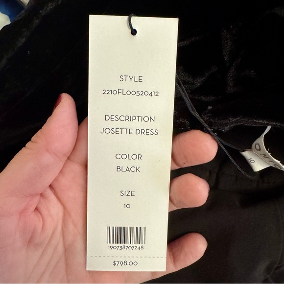 Veronica Beard Josette Embellished Velvet Midi Dress Size 10 - Picture 5 of 6